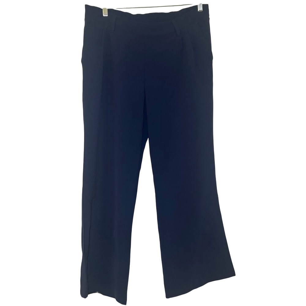 Gap Maternity Navy Blue Wide Leg Versatile Trousers Pants Medium Regular comfy